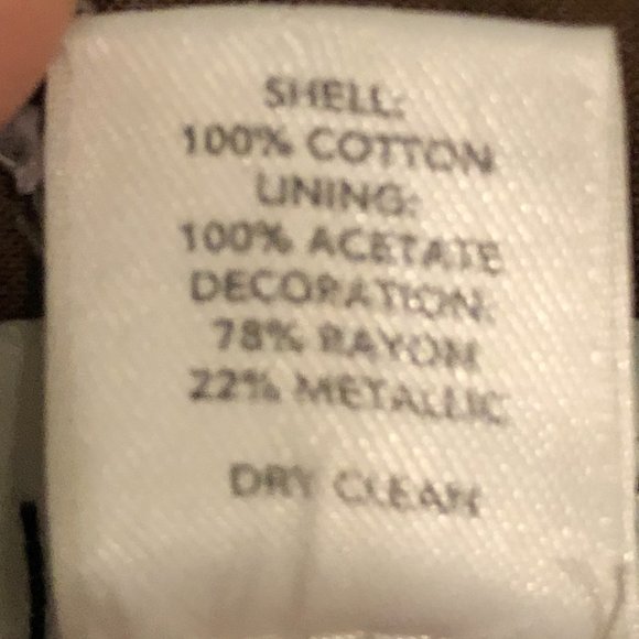 Ann Taylor Loft Brown Skirt with Gold Embroidery - Picture 4 of 8